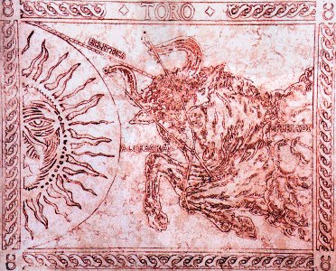 Lastra marmorea del ciclo “le Costellazioni dello Zodiaco”