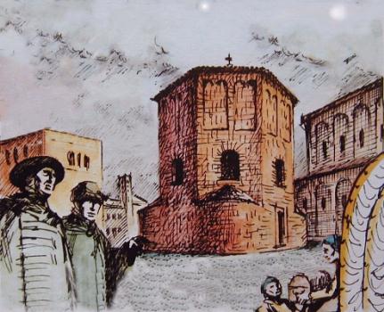 Composit da “Storia di Ravenna a fumetti” di Tonino Pantanelli, 1983