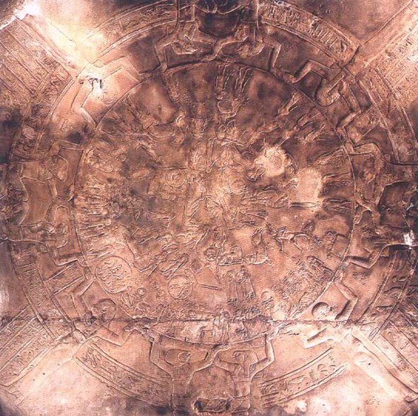 Lo zodiaco circolare del tempio di Hathor a Dendera (Egitto)