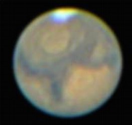 Marte fotografato al telescopio