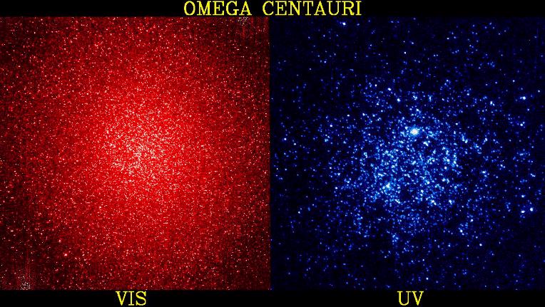 NGC 5139 : Globular Cluster Omega Centauri: Visuale - UV