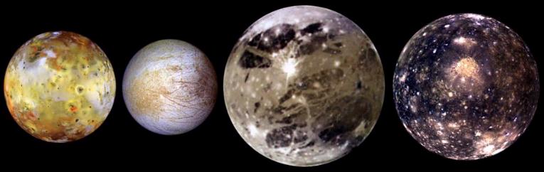 The Galilean Satellites : Io, Europa, Ganymede, and Callisto
