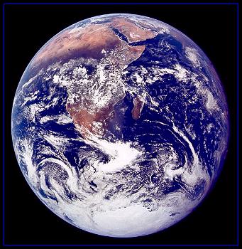 Terra fotografata dall'Apollo 17