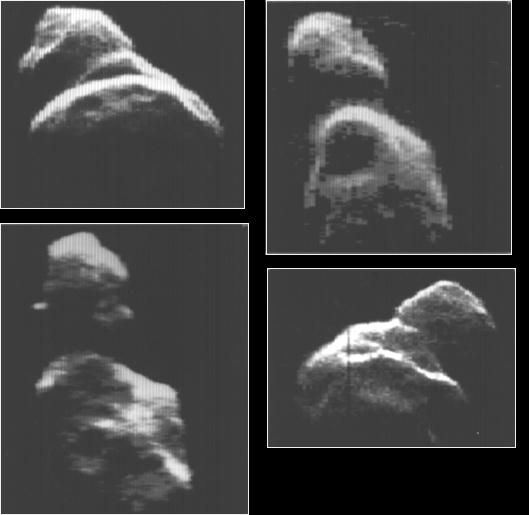 Toutatis (4179): immagini radar da Terra, 4 gennaio 1993