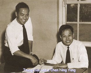 I fisici Tsung Dao Lee (1926) e Chen Ning Yang (1922)