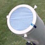 telescopio con filtro solare anteriore