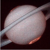Aurore polari su Saturno