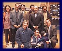alcuni soci assieme all'astronauta Malerba