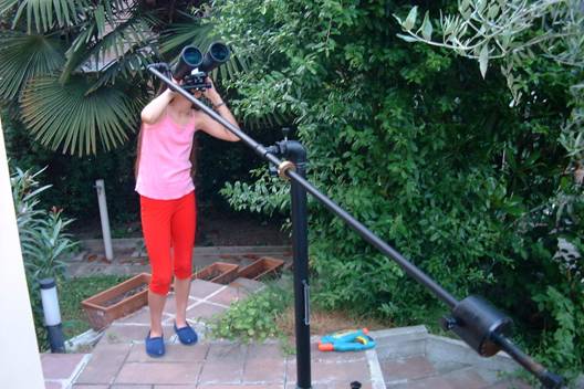 Silvia al binocolo