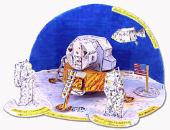 diorama allunaggio