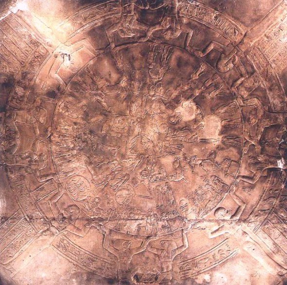 Lo zodiaco circolare del tempio di Hathor a Dendera (Egitto)