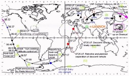 L'orbita di Gagarini attorno alla Terra