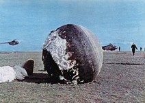 la navicella Vostok subito dopo l'atterraggio