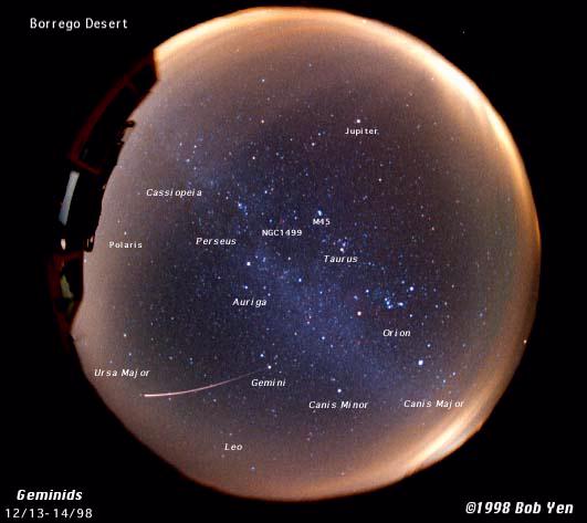 A Geminid From Gemini