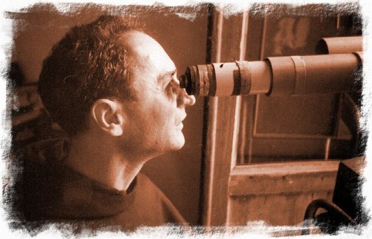 Padre Lambertini e un telescopio autocostruito