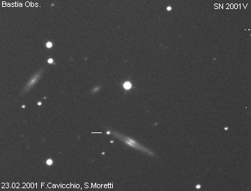Supernova SN 2001V in NGC 3987
