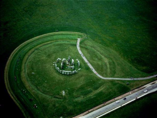 Panorama aereo di Stonehenge 