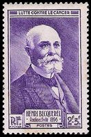 francocollo commemorativo di Antoine Henri Becquerel e della sua scoperta